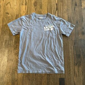 Hollister Oversized Women’s Blue/Gray Graphic Design Tennis T-Shirt